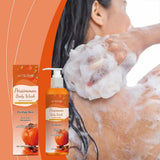 Persimmon Shower Gel Persimmon Extract For Men and Women Gentle on All Skin Types Deodorizing Soap Rose Scent