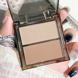 Medium skin tone matte waterproof contouring tray, medium concealer contouring powder, portable size less than 1 liquid ounce, n