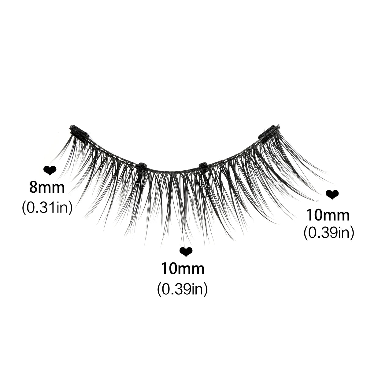 1/2 Pair Reusable Magnetic Eyelashes Tweezers Set Faux Mink Lashes Handmade 3D Natural False Eyelashes and Magnetic Tweezers Set