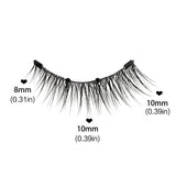 1/2 Pair Reusable Magnetic Eyelashes Tweezers Set Faux Mink Lashes Handmade 3D Natural False Eyelashes and Magnetic Tweezers Set