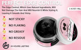 GOIPLE Edge Control Gel for Covering Gray Hair Filling In Thin Areas Black Styling Wax Strong Hold Broken Hair Finishing Pomade