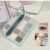 NICEKEY Pink Ballet Makeup Sets Include 4 Lip Mud,1 Blush,1 Pressed Powder,1 Eyes Palette,1 Contour Palette With Necklace Gift