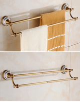 Antique Bronze Bathroom Accessories Sets Towel Shelf Towel Holder Toilet Paper Holder Rove Hook Ceramic Bathroom Products EL3100