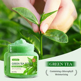 350g Sadoer Green Tea Body Scrub, Cleanses the Skin, Deeply Exfoliates, Makes the Skin Soft, Smooth, and Elastic, Bath Products