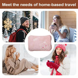 Rechargeable Electric Hot Water Bottle Hand Warmer Heat Pad for Period Cramps Muscle Pain Back Neck Shoulder Legs Home Office