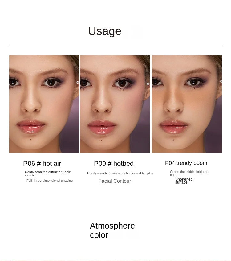 Kaleidos Blush Palette Makeup Waterproof Matte Finish For Cheek Facial Blusher On Vegan Korean Cosmetics Cruelty Free