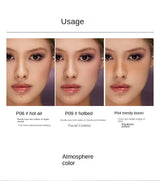 Kaleidos Blush Palette Makeup Waterproof Matte Finish For Cheek Facial Blusher On Vegan Korean Cosmetics Cruelty Free