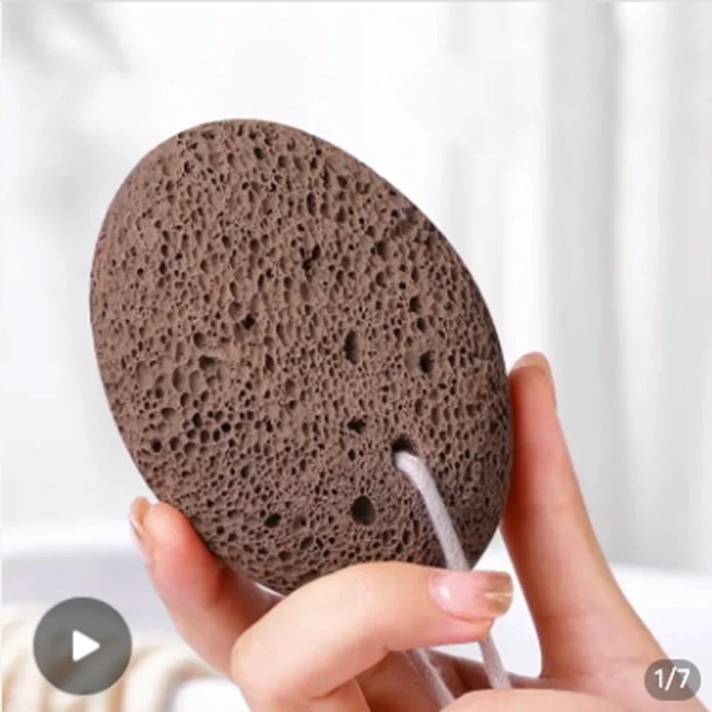 Pumice Stone , Scrubber Stone Pedicure Tools Natural Foot Scrubber for Exfoliation to Clear Callus on Hands Heels and Body