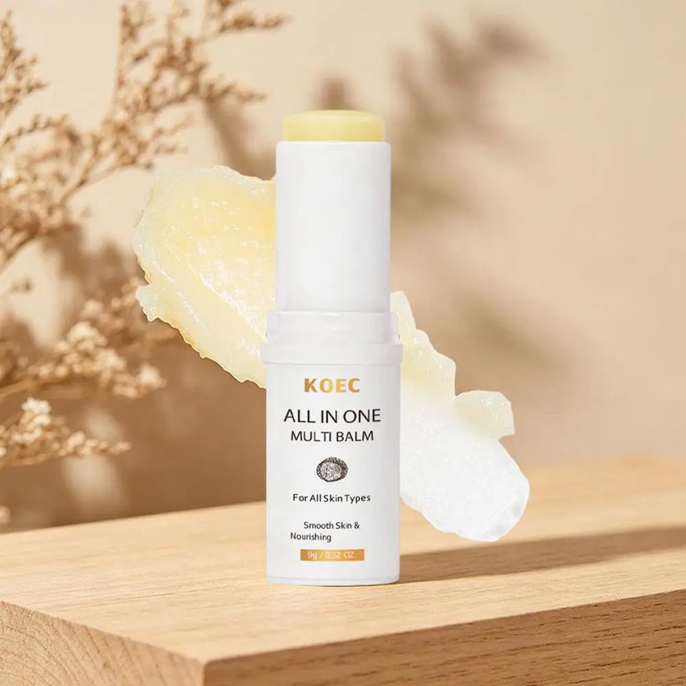 KOEC PDRN Pink Collagen Volume Multi Balm Stick, Anti‑Aging Moisturizing Serum Stick for Fine Lines, Dull Skin Brightening
