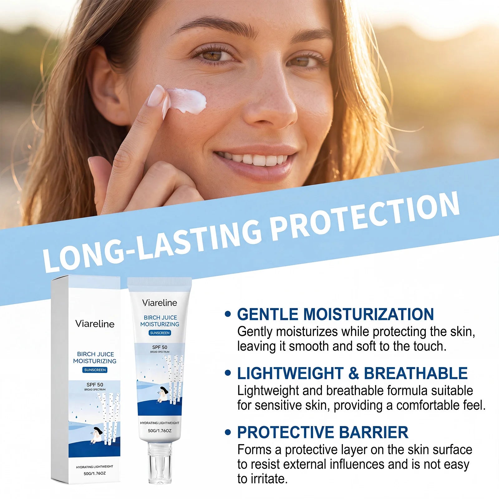 Birch Sap Primer Korean Hydrating Natural Makeup Effect Long-lasting Primer Refreshing Brighten All Skin Types Daily Face Cream