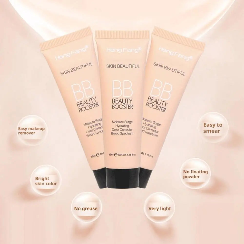 Natural Hydrating BB Cream Full-Coverage Foundation & Concealer, Color Correcting Tinted Moisturizer Cream Even Skin Tone Makeup