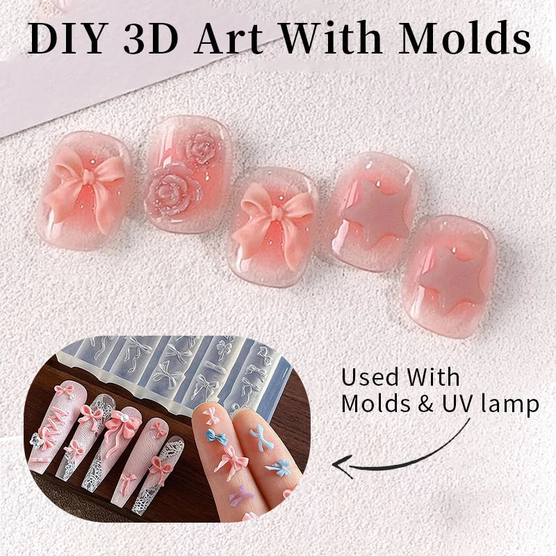 UR SUGAR 6 IN 1 Extension Nail Gel 15ML Clear Quick Builder Nail Gel Semi Permanent Self-leveling UV Construction Gel Soak Off