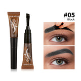 HANDAIYAN 5-color brush head peel-off eyebrow tint Waterproof, long-lasting, and smudge-proof peel-off eyebrow tint