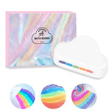 Rainbow Bath Fizzies Gift Set - Handmade Fizzies for Women 6.5 oz - Perfect for Bubble & Spa Bath - Essential and Fragrance Oils