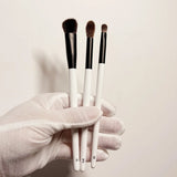 F4 Dual-Ended Foundation Face Brush Double-ended Powder Blush Contour and Eyeshadow Concealer Makeup Brushes