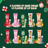 Christmas Gift Set Distribution 120PCS/Box in Bulk, Lip Balm in Bulk, Hand Cream in Bulk, Christmas Cards, Gift Gauze Bags