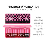 10 pack lip gloss set, easy to color and non fading, moisturizing lip gloss, waterproof and moisturizing lipstick water