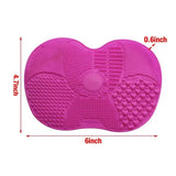 Colorful Brush Cleaner Scrubbe Board Cosmetic Makeup Brush Washing Silicone Gel Cleaning Mat Foundation Makeup Brush Cleaner Pad