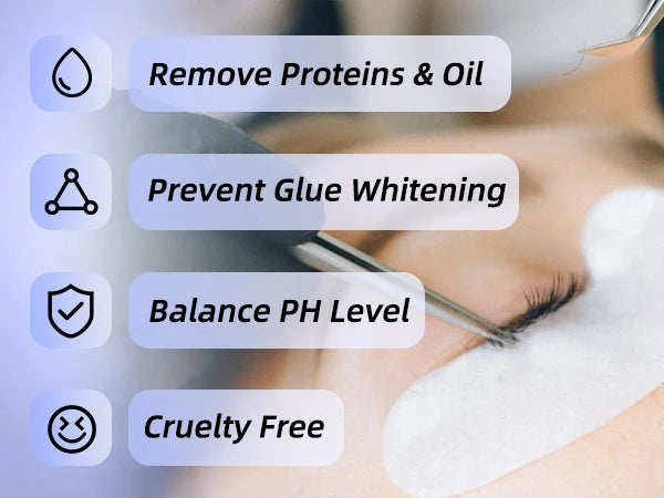 Gollee Eyelash Extensions Glue 15ml Eyelash Cleansing Primer Super Bonding Lasting Lash Extension Primer Professional Adhesive