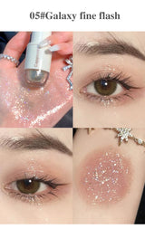 Cappuvini Star Dots eye shadow Liquid Pearlescent Fine Flashing Easy to Dizzy High gloss Cubs Bowling Ball Liquid eye shadow