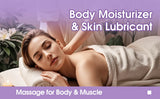 Lavender & Peppermint Infused Massage Body Oil - Warming & Moisturizing Formula for Men & Women, 10.2 Fl.Oz