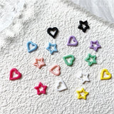 50pcs Vampire Nails Accessories Mixed Resin Ribbon Bow Camellia Tulip Heart Nail Art Charms Decorations Supplies Parts DIY Jewel