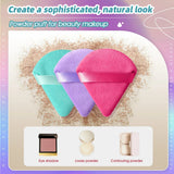 Black Triangle Velvet Powder Puff Soft Foundation Makeup Sponge Portable Household Cosmetic Beauty Accessory
