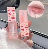 Cherry Hydrating Lip Balm and Lip Oil Set Gege Bear Light Moisturizing Soothing and Tender Lips for Winter Use