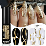 5ml Fluorescent Diamond Line Gel Shiny Painted Gel Nail Polish Semi-Permanent UV Gel Polish Varnish DIY Nail Art Design Salon