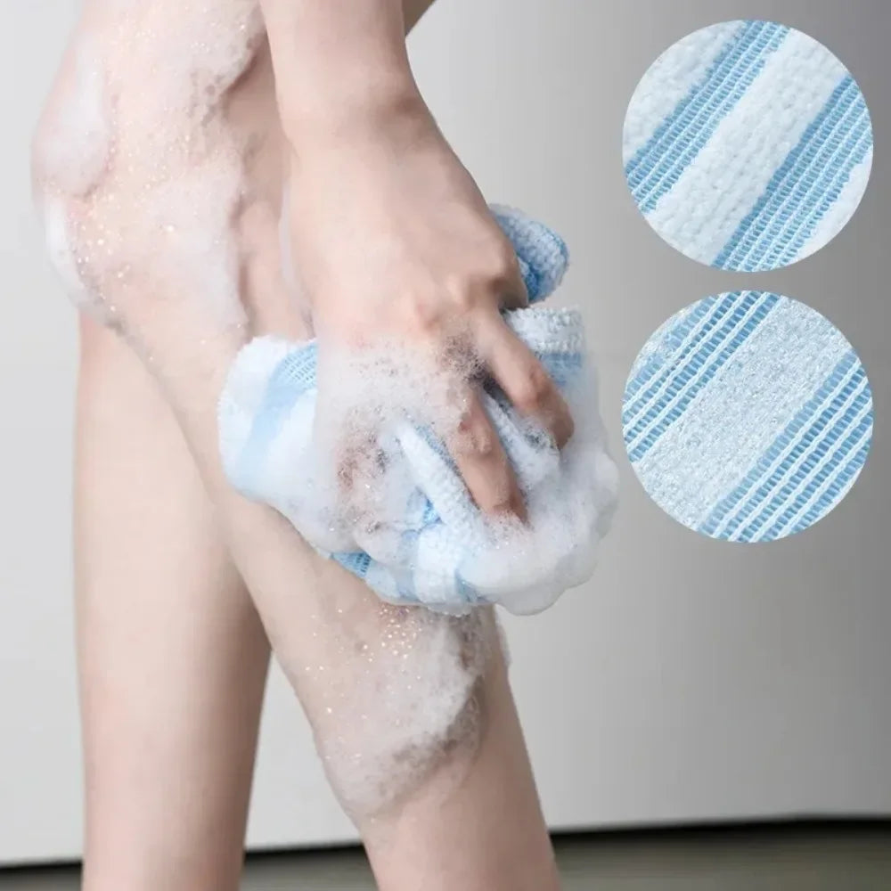 Japanese Nylon Exfoliating Back Rubbing Wash Cloth Body Scrub Towel Shower Sponge Bathroom Accessories