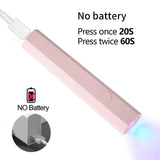 Convenient Handheld UV/LED Nail Lamp Set Handheld Light with Stand LCD Display USB Gel Nail Dryer for Quick Curing All