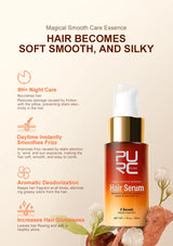 PURC Magic Instant Smooth Hair Serum Nourishing Repair Damaged Leave-In Hair Oil Anti-Frizz Softness Hair Care
