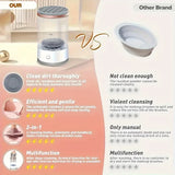 USB Powered Brush Washer & Dryer - Odorless Battery-Free Makeup Cleaner, Plug-and-Play Essential Beauty Accessory