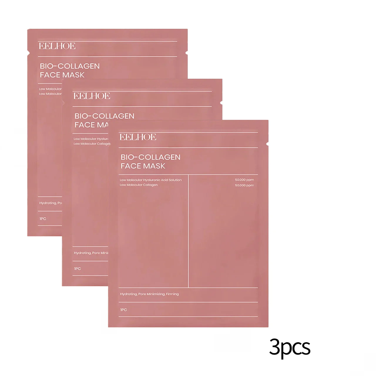 Bio Collagen Face Mask 1/3/ 5/10pcs, Deep Hydrating, Pore Minimizing, Moisturizing Overnight Mask for All Skin Types ﻿