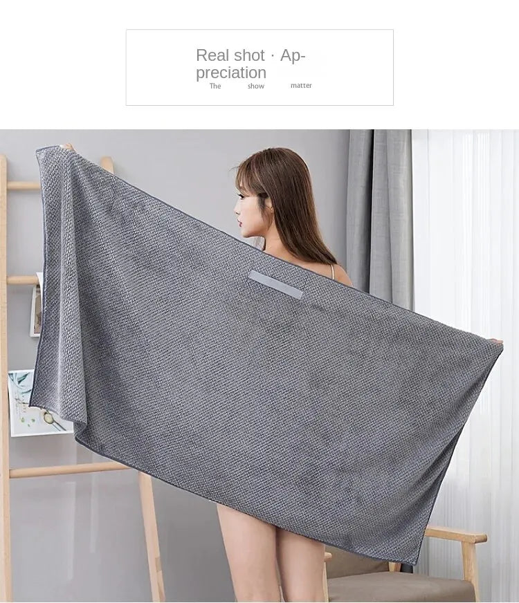 Super Absorbent Elastic Band Head Towel for Women's Hair Drying - Extra Large Microfiber Hair Towel Wrap with Headband