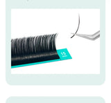 DIYDAY Ellipse Flat Eyelash Extensions 0.15 0.20 Super Softer Individual Flat Lashes Natural Look False Eyelashes for Makeup