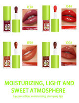 6-tone moisturizing lip gloss luminous oil lip gloss, moisturizing transparent liquid lip gloss, natural lip enhancer, make lips