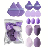 14PCS Set Makeup Sponge Professional Powder Puff for Foundation Blending Cosmetic Tools Beauty Accessories Soft Sponge