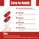 MIANEL Autumn Gel Nail Polish Adhesive Burst Flash Broken Diamond Halloween Christmas Nails Art Kit for Professional Use