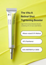 Korean Retinol Vitamin C Hydrating Shot Tightening Booster Face Cream Eye serum Lightening Dark Circles Firming Moisturizing