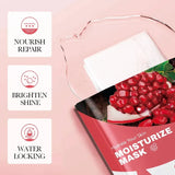 10Pcs Fruits Facial Masks for Face Skincare Moisturizing Brightening Hydrating Firmingface Mask Beauty Face Skin Care Products