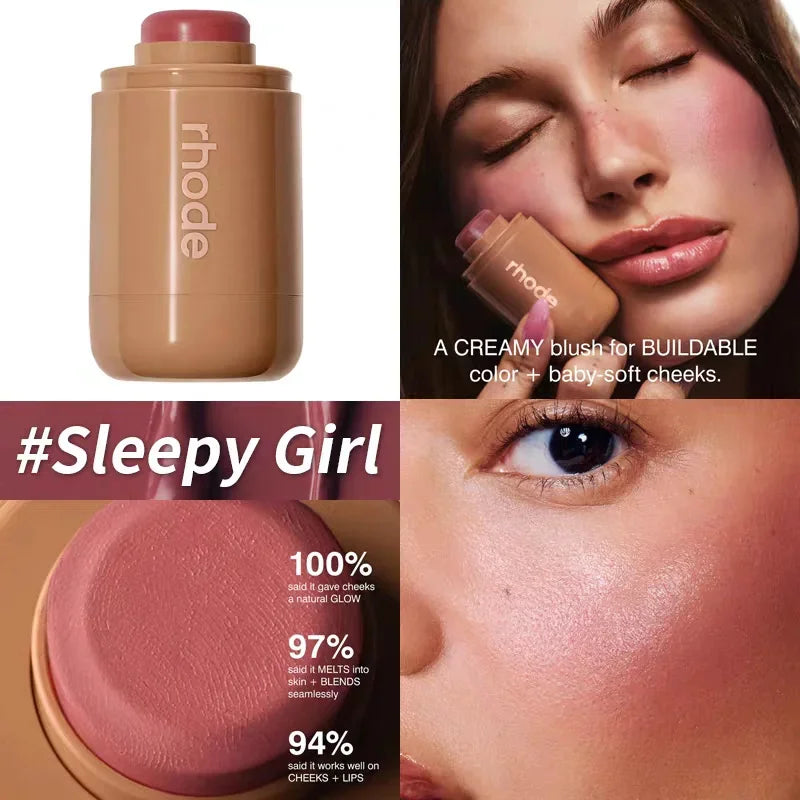 Rhodeskin Spring Lip Gloss Lip Balm Smoothing Lipstick Lines Lasting Nourishing Women Daily Care Makeup Moisturizer Blush Girl
