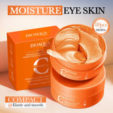 80pcs BIOAQUA Vitamin C Crystal Collagen Eye Mask Anti Dark Circles Whitening Anti-Wrinkles Moisturizing Anti-Aging Eye Patches