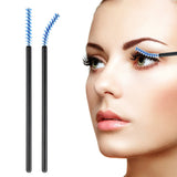 50pcs Disposable Eyelash Brush Crystal Eyebrow Comb Eyelashes Lifting Mascara Wand Micro Brushes Lash Extension Makeup Tools