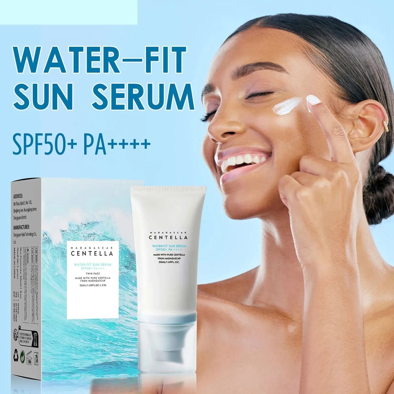 Facial Sunscreen Long-lasting Sunblock Skin Whitening Cream Korean Anti UvMoisturizing Protector New Body Skincare Spf50+