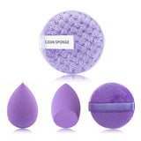 33pcs beauty set makeup kit  large and small beauty sponges for flawless makeup application and removal of makeup full set