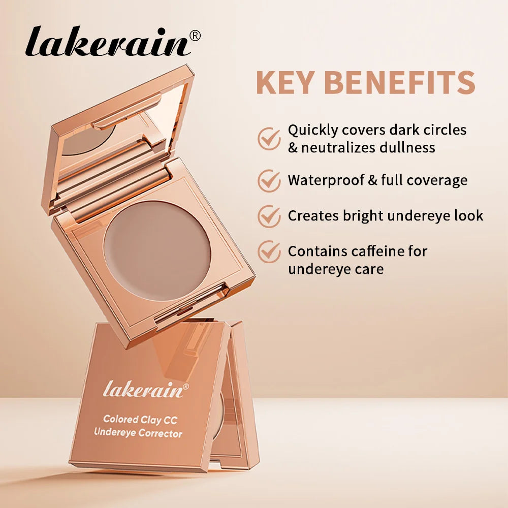 Undereye Color Correction Concealer Fine Clay Texture Brightening Smoothing Skin Waterproof Moisturizes Quick Cover Dark Circles