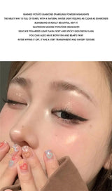 High gloss powder gloss glitter highlight contour palette natural gloss contour concealer lasting light