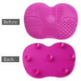 Colorful Brush Cleaner Scrubbe Board Cosmetic Makeup Brush Washing Silicone Gel Cleaning Mat Foundation Makeup Brush Cleaner Pad