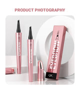 Four Claw Liquid Eyebrow Pen Waterproof Sweatproof Long Lasting 3D Wild Brow Microblading Makeup for Beginners